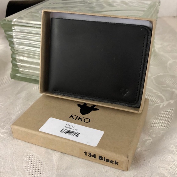 Kiko Other - NWT KIKO black leather wallet